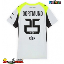 Camisa de Futebol Borussia Dortmund Niklas Sule #25 Equipamento Secundário Mulheres 2025-26 Manga Curta
